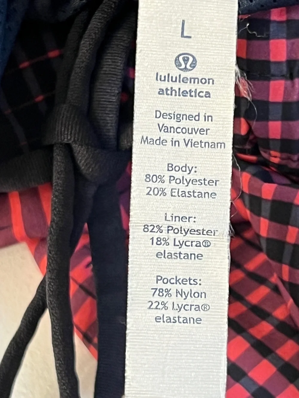LULULEMON Men’s Red & Black Geo Print Thigh Tide 7